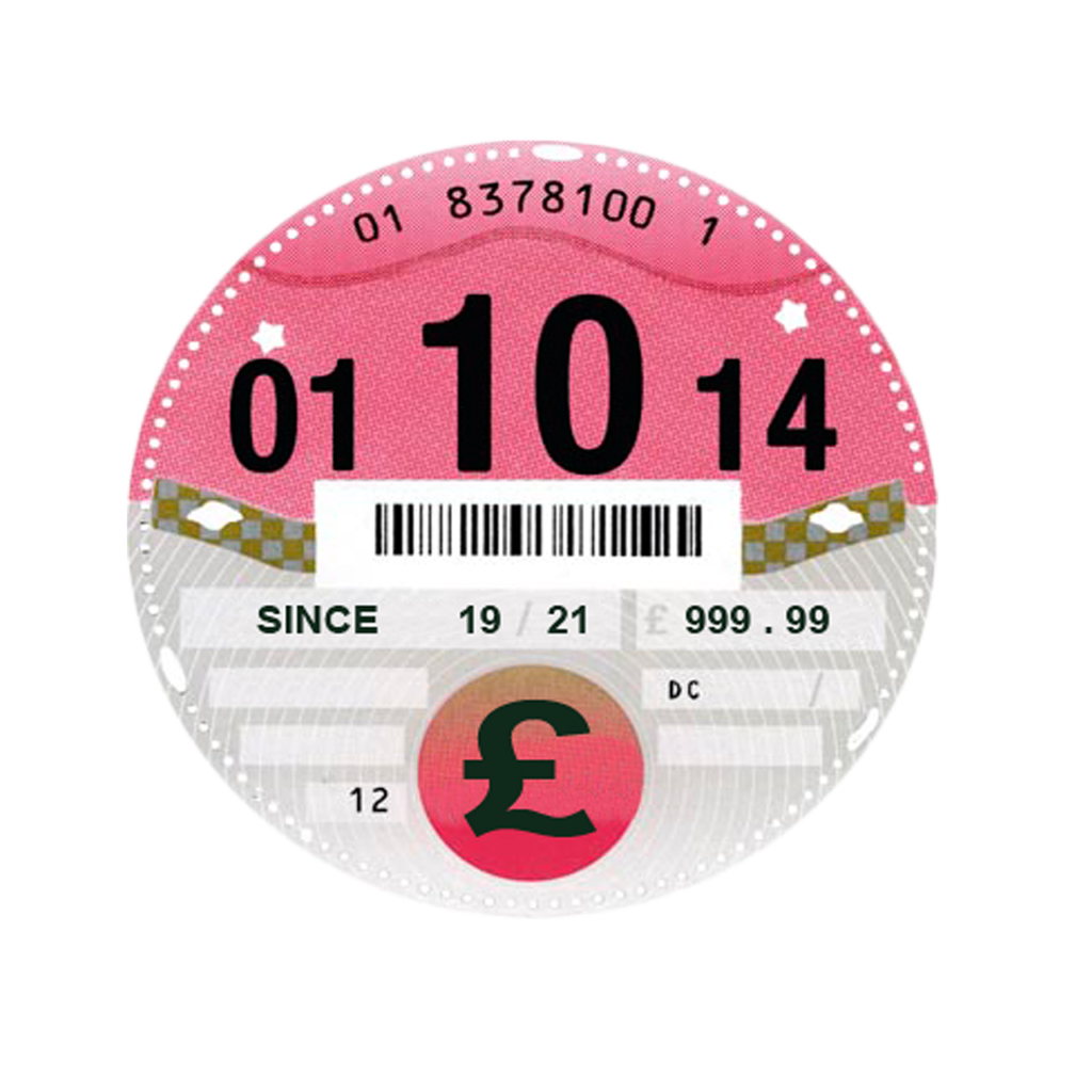 car tax disk
