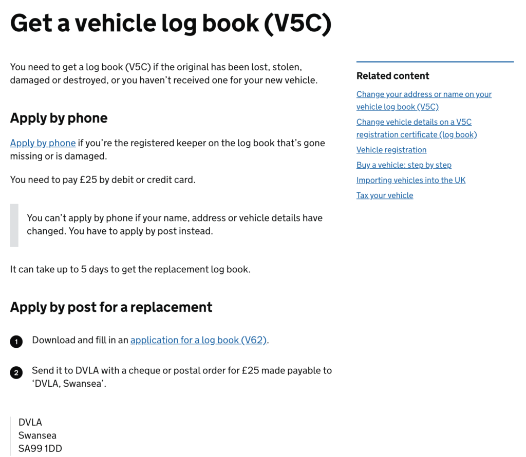 V5c The Ultimate Guide To Your V5 Log Book 2020 Update Motorway