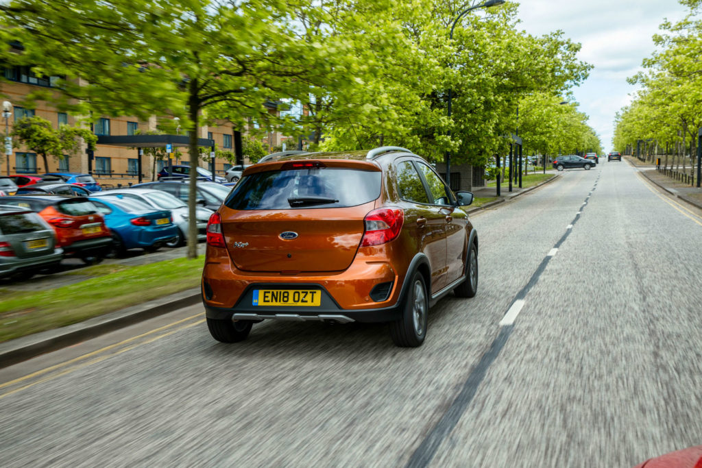 Ford KA+ Active is a small SUV car.
