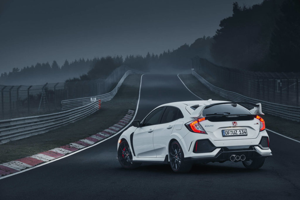 Honda Civic Type R from the rear